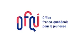 Logo de l'OFQJ Office franco-québécois pour la jeunesse, structure avec laquelle je suis partie en service civique à montréal, à l'étranger.