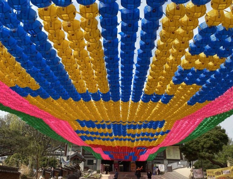 Le temple Bongeunsa à Séoul