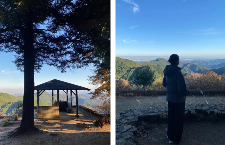 belvédère en haut du mont mitake, superbe randonnée à partir de tokyo